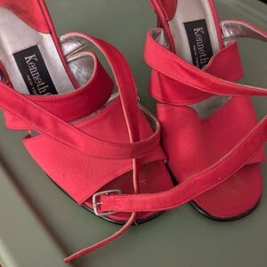 Kenneth Cole Women's Bold Red Strappy Heels